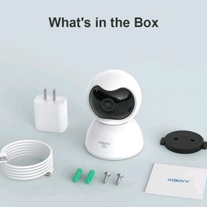 Xiaovv Q2 Indoor WiFi CameraSmart Home Guardian | 360° Panoramic View | 1296P H